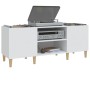 Mueble para discos madera contrachapada blanco 121x38x48 cm de vidaXL, Almacenamiento para CD y DVD - Ref: Foro24-831925, Pre...