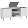 Mueble para discos madera contrachapada blanco 121x38x48 cm de vidaXL, Almacenamiento para CD y DVD - Ref: Foro24-831925, Pre...