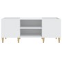 Mueble para discos madera contrachapada blanco 121x38x48 cm de vidaXL, Almacenamiento para CD y DVD - Ref: Foro24-831925, Pre...