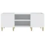 Mueble para discos madera contrachapada blanco 121x38x48 cm de vidaXL, Almacenamiento para CD y DVD - Ref: Foro24-831925, Pre...