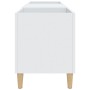 Mueble para discos madera contrachapada blanco 121x38x48 cm de vidaXL, Almacenamiento para CD y DVD - Ref: Foro24-831925, Pre...