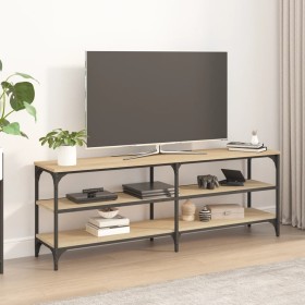 Mueble para TV madera contrachapada roble Sonoma 140x30x50 cm de vidaXL, Muebles TV - Ref: Foro24-826745, Precio: 57,87 €, De...