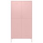 Armario de acero rosa 90x50x180 cm en Armarios roperos | Comprar online en Foru.es