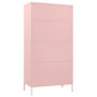 Armario de acero rosa 90x50x180 cm en Armarios roperos | Comprar online en Foru.es