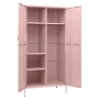 Armario de acero rosa 90x50x180 cm en Armarios roperos | Comprar online en Foru.es