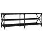 Mueble de TV madera contrachapada negro 140x40x50 cm de vidaXL, Muebles TV - Ref: Foro24-826724, Precio: 79,53 €, Descuento: %