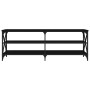 Mueble de TV madera contrachapada negro 140x40x50 cm de vidaXL, Muebles TV - Ref: Foro24-826724, Precio: 79,53 €, Descuento: %