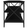 Mueble de TV madera contrachapada negro 140x40x50 cm de vidaXL, Muebles TV - Ref: Foro24-826724, Precio: 79,53 €, Descuento: %