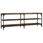 Mueble de TV madera contrachapada roble ahumado 140x30x50 cm de vidaXL, Muebles TV - Ref: Foro24-826746, Precio: 67,70 €, Des...