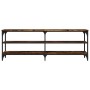 Mueble de TV madera contrachapada roble ahumado 140x30x50 cm de vidaXL, Muebles TV - Ref: Foro24-826746, Precio: 67,70 €, Des...