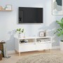 Mueble de TV madera contrachapada blanco brillo 100x34,5x44,5cm de vidaXL, Muebles TV - Ref: Foro24-831895, Precio: 70,39 €, ...