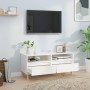 Mueble de TV madera contrachapada blanco brillo 100x34,5x44,5cm de vidaXL, Muebles TV - Ref: Foro24-831895, Precio: 70,39 €, ...