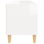 Mueble de TV madera contrachapada blanco brillo 100x34,5x44,5cm de vidaXL, Muebles TV - Ref: Foro24-831895, Precio: 70,39 €, ...