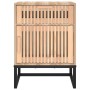 Mesita de noche hierro y madera contrachapada 40x30x55,5 cm de vidaXL, Mesitas de noche - Ref: Foro24-352095, Precio: 68,28 €...