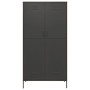 Armario de acero gris antracita 90x50x180 cm en Armarios roperos | Comprar online en Foru.es
