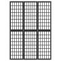 Biombo plegable con 3 paneles estilo japonés negro 120x170 cm de vidaXL, Divisores de ambientes - Ref: Foro24-352079, Precio:...