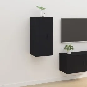 Mueble para TV de pared negro 40x34,5x80 cm de vidaXL, Muebles TV - Ref: Foro24-816673, Precio: 38,72 €, Descuento: %