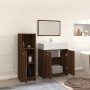 Set de muebles baño 3 pzas madera contrachapada roble marrón de vidaXL, Muebles de baño - Ref: Foro24-3154408, Precio: 92,53 ...