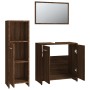 Set de muebles baño 3 pzas madera contrachapada roble marrón de vidaXL, Muebles de baño - Ref: Foro24-3154408, Precio: 92,53 ...