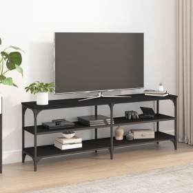 Mueble para TV madera contrachapada negro 140x30x50 cm de vidaXL, Muebles TV - Ref: Foro24-826744, Precio: 66,15 €, Descuento: %