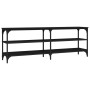 Mueble para TV madera contrachapada negro 140x30x50 cm de vidaXL, Muebles TV - Ref: Foro24-826744, Precio: 66,15 €, Descuento: %