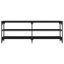 Mueble para TV madera contrachapada negro 140x30x50 cm de vidaXL, Muebles TV - Ref: Foro24-826744, Precio: 66,15 €, Descuento: %