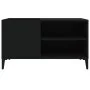 Mueble para discos madera contrachapada negro 84,5x38x48 cm de vidaXL, Almacenamiento para CD y DVD - Ref: Foro24-831950, Pre...