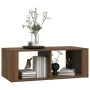 Plywood oak brown coffee table 100x50x36 cm by vidaXL, Coffee table - Ref: Foro24-816527, Price: 44,56 €, Discount: %