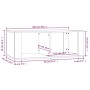 Mesa de centro madera contrachapada roble marrón 100x50x36 cm de vidaXL, Mesas de centro - Ref: Foro24-816527, Precio: 45,00 ...