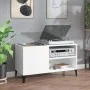 Mueble para discos madera contrachapada blanco 84,5x38x48 cm de vidaXL, Almacenamiento para CD y DVD - Ref: Foro24-831949, Pr...