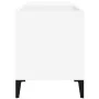 Plywood white record storage unit 84.5x38x48 cm by vidaXL, CD and DVD storage - Ref: Foro24-831949, Price: 56,28 €, Discount: %