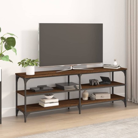 Mueble de TV madera contrachapada marrón roble 140x30x50 cm de vidaXL, Muebles TV - Ref: Foro24-826748, Precio: 67,98 €, Desc...