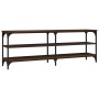 Mueble de TV madera contrachapada marrón roble 140x30x50 cm de vidaXL, Muebles TV - Ref: Foro24-826748, Precio: 67,98 €, Desc...