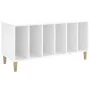 Mueble para discos madera contrachapada blanco 100x38x48 cm de vidaXL, Almacenamiento para CD y DVD - Ref: Foro24-831973, Pre...