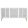 Mueble para discos madera contrachapada blanco 100x38x48 cm de vidaXL, Almacenamiento para CD y DVD - Ref: Foro24-831973, Pre...