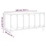 Mueble para discos madera contrachapada blanco 100x38x48 cm de vidaXL, Almacenamiento para CD y DVD - Ref: Foro24-831973, Pre...