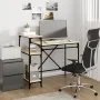 Escritorio con estantes madera contrachapada roble 105x50x90 cm de vidaXL, Escritorios - Ref: Foro24-826715, Precio: 59,70 €,...