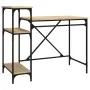 Escritorio con estantes madera contrachapada roble 105x50x90 cm de vidaXL, Escritorios - Ref: Foro24-826715, Precio: 59,70 €,...