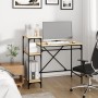Escritorio con estantes madera contrachapada roble 105x50x90 cm de vidaXL, Escritorios - Ref: Foro24-826715, Precio: 62,12 €,...