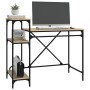Escritorio con estantes madera contrachapada roble 105x50x90 cm de vidaXL, Escritorios - Ref: Foro24-826715, Precio: 62,12 €,...