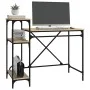 Escritorio con estantes madera contrachapada roble 105x50x90 cm de vidaXL, Escritorios - Ref: Foro24-826715, Precio: 59,70 €,...