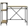 Escritorio con estantes madera contrachapada roble 105x50x90 cm de vidaXL, Escritorios - Ref: Foro24-826715, Precio: 59,70 €,...