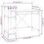 Escritorio con estantes madera contrachapada roble 105x50x90 cm de vidaXL, Escritorios - Ref: Foro24-826715, Precio: 59,70 €,...