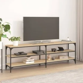 Mueble de TV madera contrachapada roble Sonoma 160x30x50 cm de vidaXL, Muebles TV - Ref: Foro24-826750, Precio: 71,04 €, Desc...