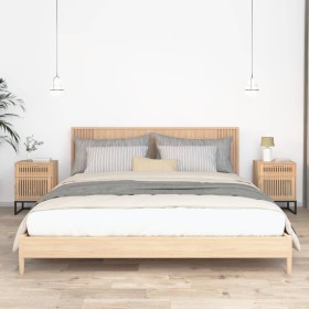 Mesitas noche 2 uds hierro y madera contrachapada 40x30x55,5 cm de vidaXL, Mesitas de noche - Ref: Foro24-352096, Precio: 91,...