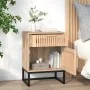 Mesitas noche 2 uds hierro y madera contrachapada 40x30x55,5 cm de vidaXL, Mesitas de noche - Ref: Foro24-352096, Precio: 97,...