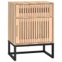 Mesitas noche 2 uds hierro y madera contrachapada 40x30x55,5 cm de vidaXL, Mesitas de noche - Ref: Foro24-352096, Precio: 91,...