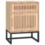 Mesitas noche 2 uds hierro y madera contrachapada 40x30x55,5 cm de vidaXL, Mesitas de noche - Ref: Foro24-352096, Precio: 97,...