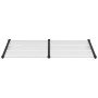 Marquesina puerta policarbonato negro y transparente 199x90 cm de vidaXL, Toldos - Ref: Foro24-153685, Precio: 75,31 €, Descu...