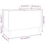 Mueble discos madera contrachapada blanco brillo 74,5x38x48 cm de vidaXL, Almacenamiento para CD y DVD - Ref: Foro24-831959, ...